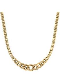 Collier s.Oliver "2039749", gold (gelbgoldfarben), Halsketten, Damen, Edelstahl, L: 45 B: 4,2mm, Collier, B:4,2mm