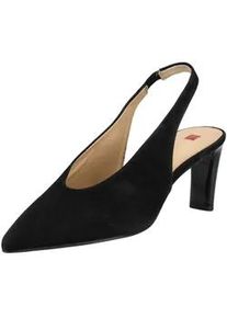 H&ouml;gl Slingpumps H&Ouml;GL "H&ouml;gl Pumps Veloursleder", Damen, Gr. 39, schwarz, Veloursleder, Schuhe Slingpumps
