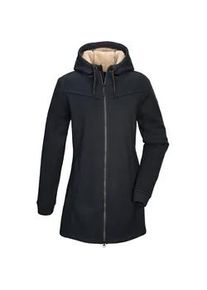 Fleecejacke "GW 37 WMN KNTFLC PRK", Damen, Gr. 38, blau (navy), Oberseite: 100% Polyester;R&uuml;ckseite: 100% Polyester, G.I.G.A. DX BY KILLTEC, Jacken Fleecejacke, Strickfleeceparka mit Kapuze, Teddyfell, 2-Wege-Rei&szlig;verschluss