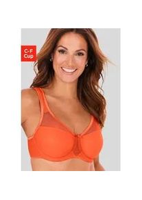 Minimizer-BH Nuance, Damen, Gr. 90, Cup F, orange, Microtouch, Obermaterial: 71% Polyamid, 29% Elasthan, BHs Minimizer-BH, mit B&uuml;gel und wattierten Tr&auml;gern, Topseller