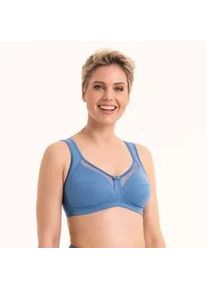 Entlastungs-BH Anita SINCE 1886 "Clara", Damen, Gr. 110, Cup G, blau (blau heaven), Microtouch, Obermaterial: 80% Polyamid, 20% Elasthan, unifarben, BHs Entlastungs-BH, gepolsterte Tr&auml;ger, Netzeinsatz vorn, ohne B&uuml;gel, feminin, bequem