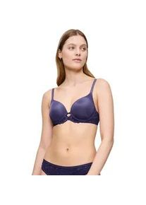 T-Shirt-BH Triumph "Amourette Charm T WHP01", Damen, Gr. 75, Cup E, grau (ink gray), Microtouch, Obermaterial: 48% Polyamid, 38% Polyester, 13% Elasthan, 1% sonstige Fasern, BHs T-Shirt-BH, Stretch-Spitze, leicht gepolstert, feminin, weich