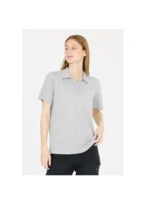 Langarm-Poloshirt WHISTLER "Vale", Damen, Gr. 40, grau (hellgrau), 97% Polyester, 3% Elasthan, unifarben, normal, ohne Ausschnitt, Shirts, Aus leichtem Material