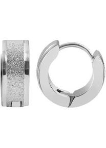 Adelia&acute;s Paar Creolen ADELIA ́S "Damen Creolen aus poliertem Edelstahl &Oslash; 10 mm", silber, Ohrringe, Damen, Damen, Edelstahl