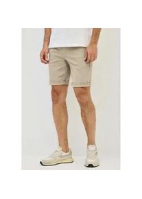 Bermudas Street One MEN, Herren, Gr. 34, beige (sandstone beige wash), Web, 97% Baumwolle, 3% Elasthan, unifarben, regular fit kurz, Hosen Bermudas, 5-Pocket-Style