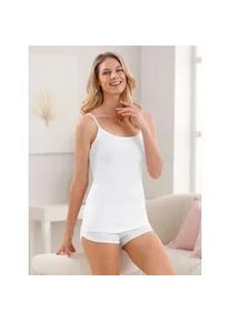 Achselhemd, Damen, Gr. 50, 3 Stk., Normalgr&ouml;&szlig;en, wei&szlig;, 100% Baumwolle, Rundhals, Unterhemden