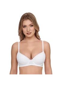 Dirndl-BH SuSa "Wiesn Zauber", Damen, Gr. 85, Cup C, wei&szlig;, Obermaterial: 82% Polyamid, 12% Elasthan, 6% Polyester, unifarben, BHs Dirndl-BH, mit B&uuml;gel, Mikrofaser, elastisch, weich