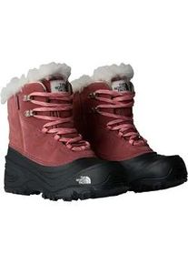 Winterstiefel The North Face "Y SHELLISTA V LACE WP", Damen, Gr. 32, braun (canyon dust), Leder, Schuhe Winterstiefel, Winterschuhe, Winterboots, Snowboots, wasserdicht