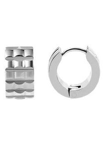 Adelia&acute;s Paar Creolen ADELIA ́S "Unisex Creolen aus poliertem Edelstahl &Oslash; 10 mm", silber, Ohrringe, Damen, Unisex, Edelstahl