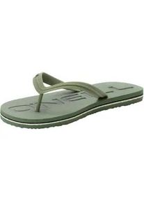 O`Neill Zehentrenner O'NEILL "PROFILE LOGO SANDALS MEN", Herren, Gr. 42, gr&uuml;n (oilgr&uuml;n), Synthetik, Schuhe Zehentrenner