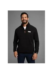 MAN'S WORLD Fleecepullover MAN'S WORLD, Herren, Gr. 4XL, schwarz (schwarz meliert), Fleece, Obermaterial: 100% Polyester, meliert, regular fit, hoch geschlossener Ausschnitt, Sweatshirts Fleecepullover, Freizeit Allrounder