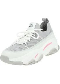 Sneaker Steve Madden "Steve Madden Sneaker Lederimitat/Mesh", Damen, Gr. 39, grau, wei&szlig;, Lederimitat, Textil, Schuhe Sneaker