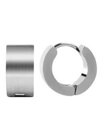 Adelia&acute;s Paar Creolen ADELIA ́S "Unisex Creolen aus Edelstahl", silber, Ohrringe, Damen, Unisex, Edelstahl