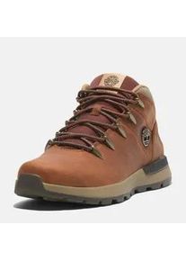 Schn&uuml;rboots Timberland "SPRINT TREKKERMID LACE UP SNEAKER", Herren, Gr. 40, braun (medium orange full grain), Leder, Schuhe Schn&uuml;rboots, Winterschuhe, Sneakerboots, Winterboots