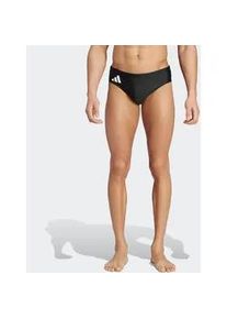 Badehose Adidas PERFORMANCE "SOLID", Herren, Gr. 4 (S), N-Gr, schwarz-wei&szlig; (schwarz, wei&szlig;), Obermaterial: 78% Polyamid, 22% Elasthan, Badehosen Badehose