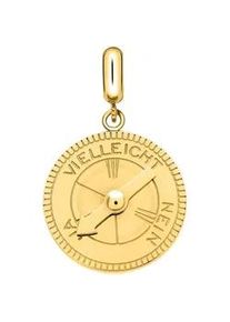 Kettenanh&auml;nger Liebeskind Berlin "Schmuck Edelstahl Charm Decision Maker Pfeil JA NEIN VIELLEICHT", gold (gelbgoldfarben), Schmuckanh&auml;nger, Damen, Edelstahl, 1,6 g, Kettenanh&auml;nger