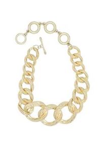 Kette mit Anh&auml;nger "GlamChain", Damen, Gr. onesize, Metall, gold (golden), Collezione Alessandro, Basic, Halsketten, Statementkette mit gro&szlig;en Gliedern
