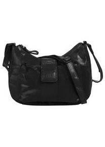 SPIKES & SPARROW Umh&auml;ngetasche SPIKES & SPARROW, Damen, Gr. B/H/T: 29cm x 21cm x 6cm onesize, schwarz, Leder, vintage, Taschen Umh&auml;ngetasche, echt Leder