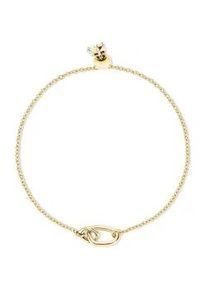 Armband ECHTZEIT "Schmuck Geschenk Edelstahl Armkette Like Diamonds Tropfen", gold (gelbgoldfarben, kristallwei&szlig;, kristallwei&szlig;), Armb&auml;nder, Damen, 22cm, Edelstahl, Armband, mit Zirkonia (synth.)