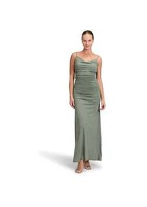 Abendkleid Vera Mont "Damen mit Wasserfallausschnitt", Damen, Gr. 36, Normalgr&ouml;&szlig;en, gr&uuml;n (dunkelgr&uuml;n, grau), Jersey, Obermaterial: 95% Polyester, 5% Elasthan; Futter: 100% Polyester, eng lang, Wasserfallausschnitt, Kleider Abendkleid