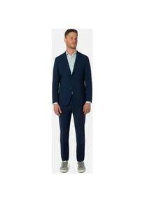 Anzug Thomas Goodwin "Anzug", Herren, Gr. 58, Normalgr&ouml;&szlig;en, royal, 52% Polyester, 43% Wolle, 5% Elasthan, unifarben, slim fit, Anz&uuml;ge, im Slim-Fit, 10103-0-20707