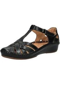 Riemchensandale Pikolinos "Pikolinos Sandalen Leder", Damen, Gr. 40, schwarz, Leder, Schuhe Riemchensandale