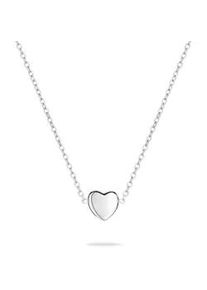 Kette mit Anh&auml;nger Tamaris "Schmuck Geschenk Edelstahl Halskette Bold Hearts Herz", silber (silberfarben), Halsketten, Damen, Edelstahl, L: 45 B: 5mm, B:5mm