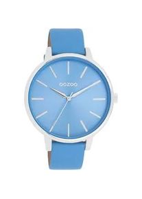Quarzuhr Oozoo, blau, Armbanduhren, Damen, Quarzuhr, Armbanduhr, Damenuhr, Herrenuhr, Lederarmband