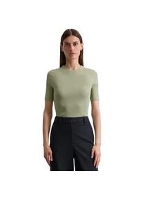 Marc O'Polo Rundhalspullover MARC O'POLO "aus Viskose-Mix", Damen, Gr. M, smooth sage, Obermaterial: 80% Viskose, 20% Polyester, unifarben, Rundhals, Pullover Rundhalspullover