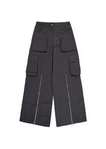 Cargohose Alpha Industries "Zipped Leg Cargo Pants W", Damen, Gr. L, Normalgr&ouml;&szlig;en, grau (vintage grau), Obermaterial: 100% Nylon, Hosen Cargohose