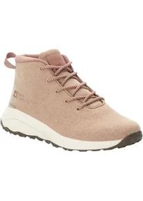 Schn&uuml;rboots Jack Wolfskin "CAMPFIRE WOOL MID W", Damen, Gr. 38, afterglow, Wolle, Schuhe Schn&uuml;rboots, Winterschuhe, Winterboots, Sneakerboots
