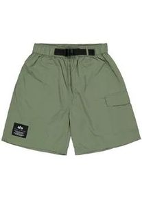 Shorts Alpha Industries "Nylon Cargo Short", Herren, Gr. S, Normalgr&ouml;&szlig;en, gr&uuml;n (sage, gr&uuml;n), Obermaterial: 100% Nylon, Hosen Shorts