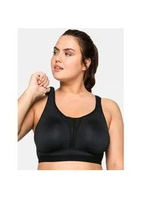 Sport-BH sheego, Damen, Gr. 85, Cup C, schwarz, 90% Polyester, 10% Elasthan, BHs Sport-BH