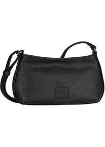 Umh&auml;ngetasche Gabor "Elfie", Damen, Gr. B/H/T: 27cm x 15cm x 6cm, schwarz, Polyurethan, Taschen Umh&auml;ngetasche, aus fein genarbtem, glattem Kunstleder und mit einem Logo Rubber Patch