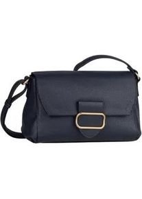 Umh&auml;ngetasche Gabor "Melora", Damen, Gr. B/H/T: 26,5cm x 16,5cm x 10,5cm, blau, Polyurethan, clean, gepflegt, unifarben, Taschen Umh&auml;ngetasche, leicht genarbtes Lederimitat mit feinem Logo und goldenem Metallring