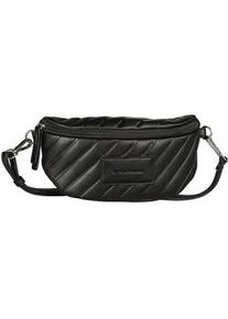 Bauchtasche Tom Tailor "Mirela", Damen, Gr. B/H/T: 26cm x 15cm x 8cm, schwarz, Polyurethan, Taschen, weich wattiert und elegant in trendigen Formaten