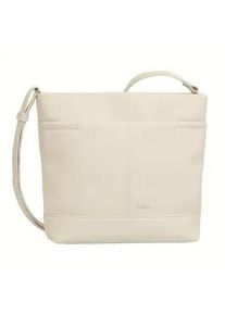 Umh&auml;ngetasche Gabor "Lenea", Damen, Gr. B/H/T: 29cm x 27cm x 7,5cm, wei&szlig;, Polyurethan, clean, gepflegt, unifarben, Taschen Umh&auml;ngetasche, aus leicht genarbtem Lederimitat mit dekorativen Ziern&auml;hten