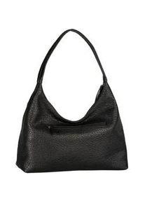 Hobo Tom Tailor "Evelina", Damen, Gr. B/H/T: 37cm x 30cm x 12cm, schwarz, Polyurethan, Taschen Hobo, aus weichem Lederimtitat in l&auml;ssiger Trapezform mit dekorativen Seiten