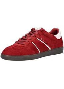 Sneaker Tamaris "Tamaris Sneaker Veloursleder/Synthetik", Damen, Gr. 38, merlot, Synthetik, Veloursleder, Schuhe Sneaker
