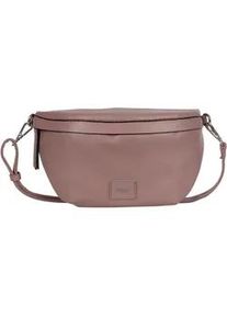 Bauchtasche Gabor "Elfie", Damen, Gr. B/H/T: 27cm x 16,5cm x 9cm, rosa, Polyurethan, clean, gepflegt, unifarben, Taschen, aus fein genarbtem, glattem Kunstleder und mit einem Logo Rubber Patch