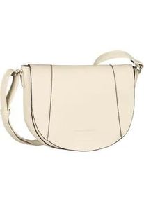 Umh&auml;ngetasche Tom Tailor "Dahlia", Damen, Gr. B/H/T: 24,5cm x 19cm x 8,5cm, wei&szlig;, Polyurethan, Taschen Umh&auml;ngetasche, weiches Lederimitat in moderem Look mit Kontrastkanten und feinem Logo