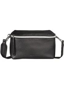 Bauchtasche Tom Tailor "Orla", Damen, Gr. B/H/T: 24cm x 15cm x 7,5cm, schwarz, Polyurethan, Taschen, aus weich genarbtem Kunstleder mit perfekt passendem Gurt