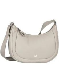 Umh&auml;ngetasche Tom Tailor DENIM "Maye", Damen, Gr. B/H/T: 30,5cm x 21,5cm x 8,5cm, grau, Polyurethan, clean, gepflegt, unifarben, Taschen Umh&auml;ngetasche, besondes soft wattiertes Lederimitat mit sportlichem Gewebeband