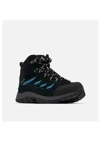 Wanderschuh Columbia "CRESTWOODTM MID WATERPROOF", Damen, Gr. 43, schwarz (schwarz, skylight), Mesh, Synthetik, Schuhe Wanderschuh, wasserdicht