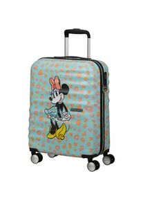 Hartschalen-Trolley American Tourister "WAVEBREAKER DISNEY, verschiedene Motive", Gr. B/H/T: 40cm x 55cm x 20cm 36 l, minnie pastel dots, ABS, Koffer, Reisekoffer Reisegep&auml;ck