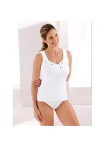 w&auml;schepur Achselhemd W&Auml;SCHEPUR, Damen, Gr. 38, 3 Stk., Normalgr&ouml;&szlig;en, wei&szlig;, 100% Baumwolle, Rundhals, Unterhemden