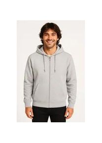 Only & Sons Kapuzensweatshirt ONLY & SONS "ONSCHASE REG ZIP HOOD OTL", Herren, Gr. XL, grau (light grau melange), angeraute Sweatware, Obermaterial: 52% Baumwolle, 48% Polyester, meliert, regular fit, Rippb&uuml;ndchen, Sweatshirts