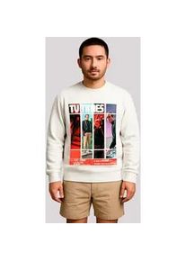 Sweatshirt F4NT4STIC "TV Times Patrick McGoohan The Prisoner 1967 Cover", Herren, Gr. M, wei&szlig; (off, wei&szlig;), Obermaterial: 80% Baumwolle, 20% Polyester, regular fit, Rundhals, ohne B&uuml;ndchen, Sweatshirts Sweatshirt, Premium Qualit&auml;t