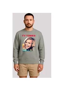 Sweatshirt F4NT4STIC "TV Times Honor Blackman 1964 Cover", Herren, Gr. S, grau (grau melange), Obermaterial: 80% Baumwolle, 20% Polyester, regular fit, Rundhals, ohne B&uuml;ndchen, Sweatshirts Sweatshirt, Premium Qualit&auml;t