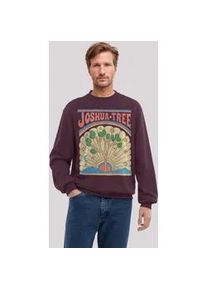 Sweatshirt F4NT4STIC "US National Parks Joshua Tree", Herren, Gr. M, maroon, Obermaterial: 80% Baumwolle, 20% Polyester, regular fit, Rundhals, ohne B&uuml;ndchen, Sweatshirts Sweatshirt, Premium Qualit&auml;t